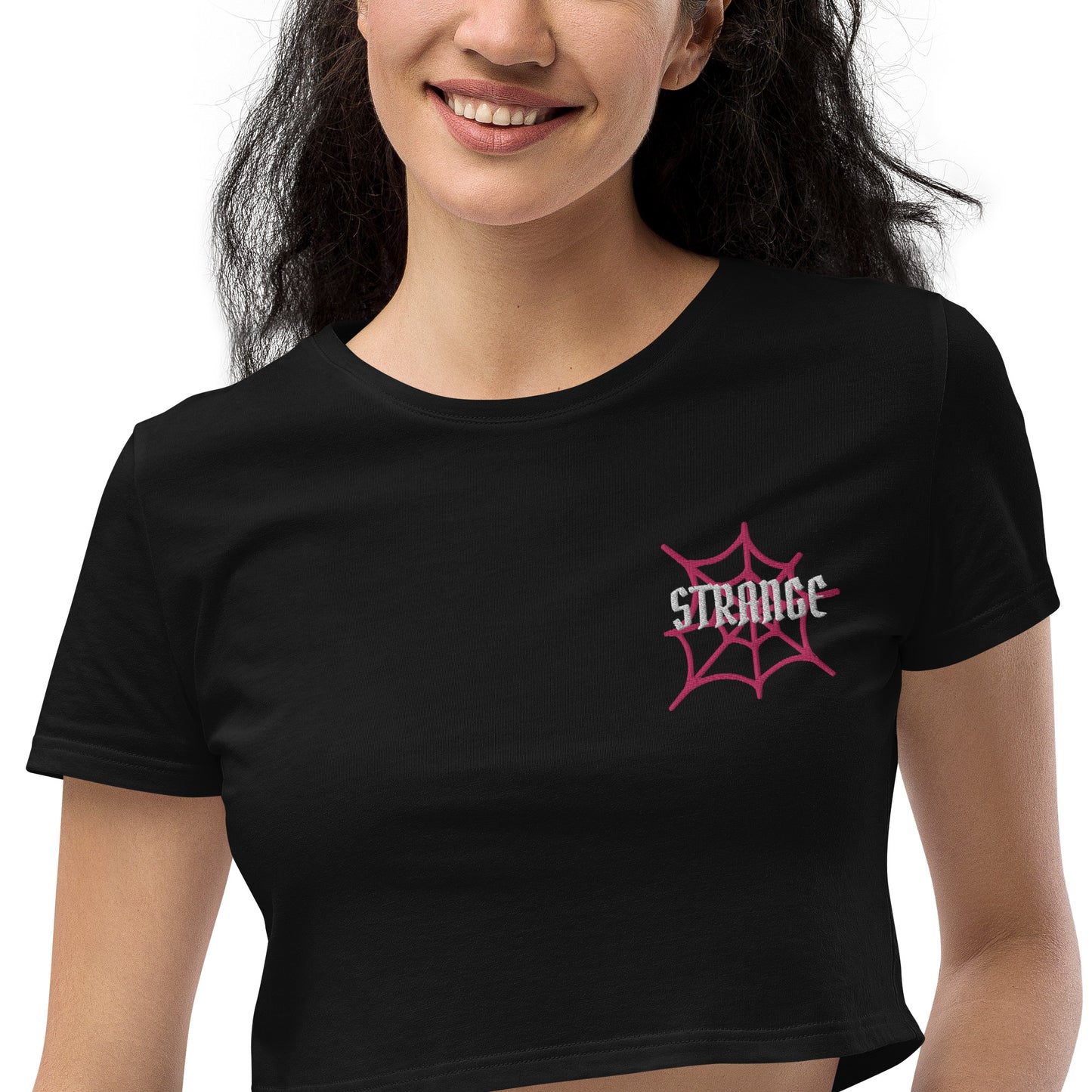 Strange Spider Web Crop Top